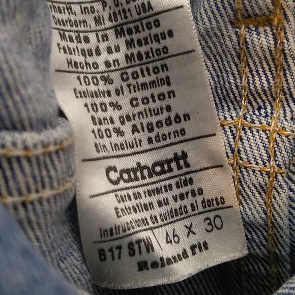 Carhartt 46X30 relaxed fit men's jeans. - Picture 3 of 10